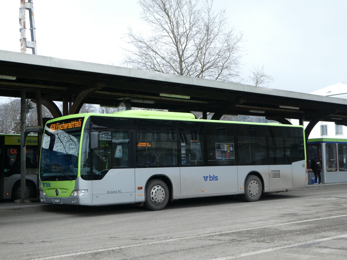 (245'238) - Busland, Burgdorf - Nr. 206/BE 737'206 - Mercedes am 21. Januar 2023 beim Bahnhof Burgdorf