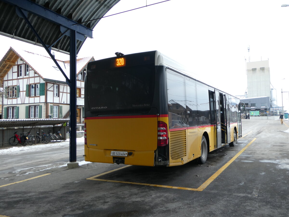 (245'292) - Engeloch, Riggisberg - Nr. 4/BE 520'404/PID 5198 - Mercedes am 23. Januar 2023 beim Bahnhof Thurnen