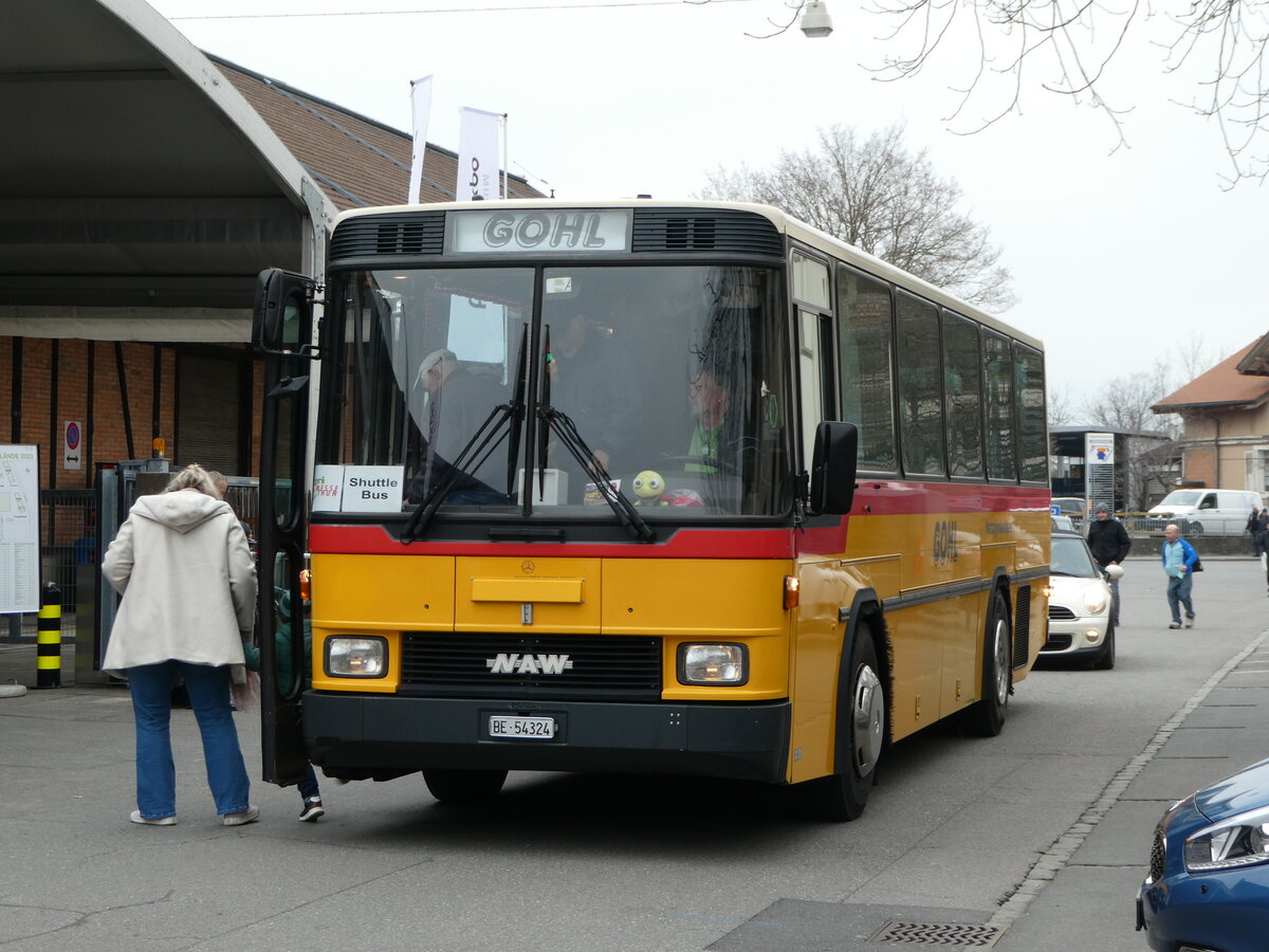 (246'770) - Gohl, Herzogenbuchsee - Nr. 11/BE 54'324 - NAW/Hess (ex Flury, Balm; ex Steiner, Altbron Nr. 11) am 2. Mrz 2023 in Thun, Expo