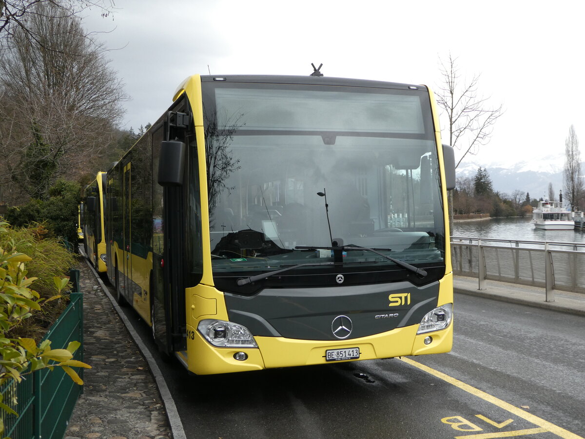 (246'970) - STI Thun - Nr. 413/BE 851'413 - Mercedes am 8. März 2023 bei der Schiffländte Thun