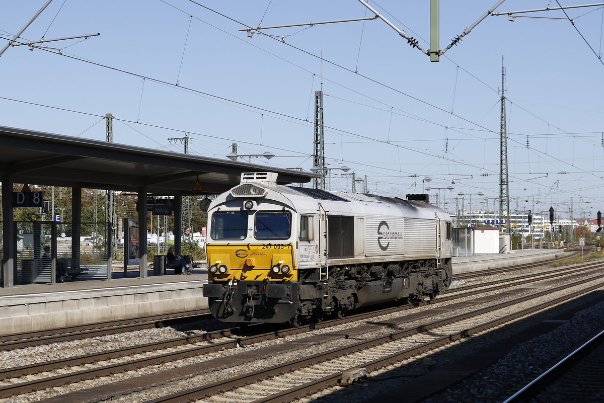 247 055 am 14. Oktober 2018 im Ostbahnhof Mnchen.