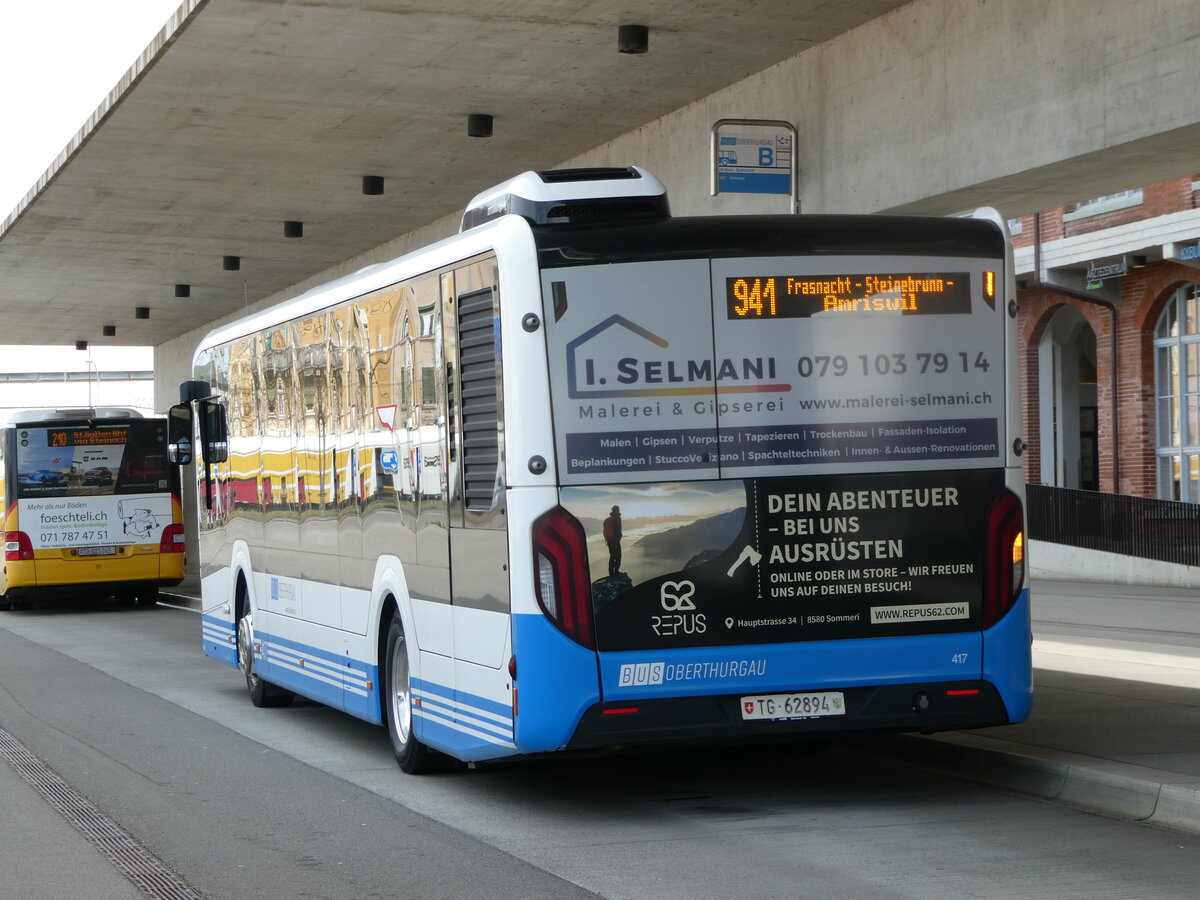 (247'339) - BOTG Amriswil - Nr. 417/TG 62'894 - MAN am 17. Mrz 2023 in Arbon, Bushof