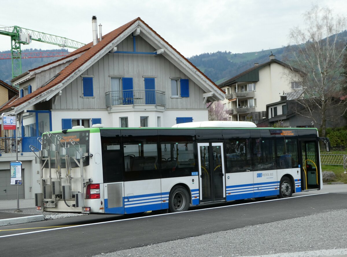 (247'515) - RTB Altsttten - Nr. 910/SG 482'206 - MAN (ex PostBus/A BD 15'357) am 21. Mrz 2023 beim Bahnhof Altsttten