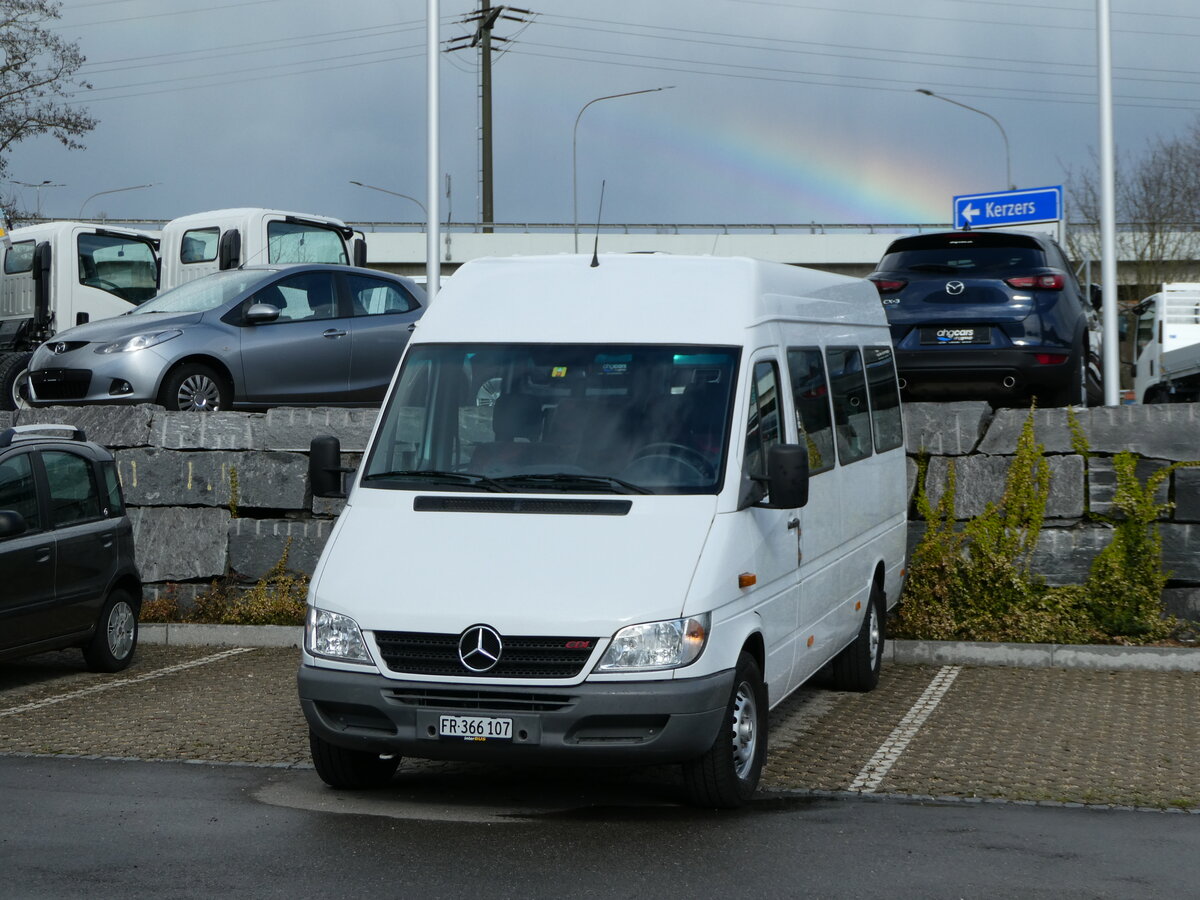 (247'724) - Interbus, Kerzers - FR 366'107 - Mercedes am 25. Mrz 2023 in Kerzers, Interbus