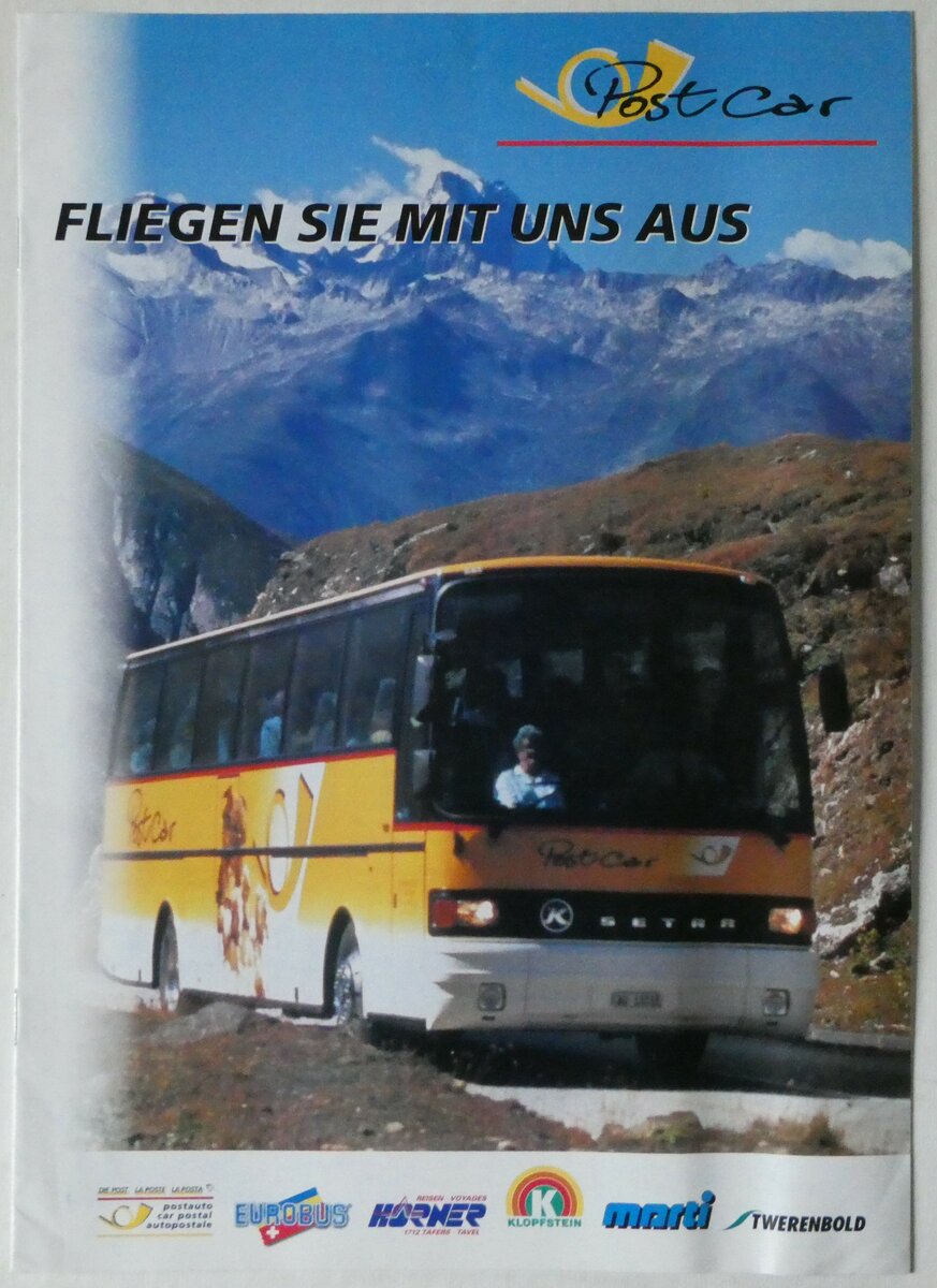 (247'733) - PostCar-Fliegen Sie mit uns aus am 26. Mrz 2023 in Thun