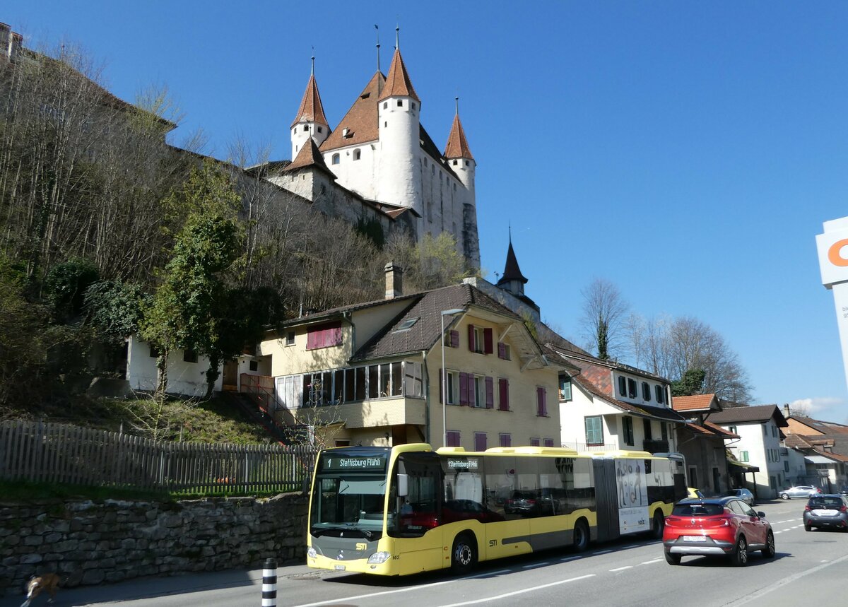 (248'024) - STI Thun - Nr. 163/BE 752'163 - Mercedes am 5. April 2023 in Thun, Coop-Tankstelle