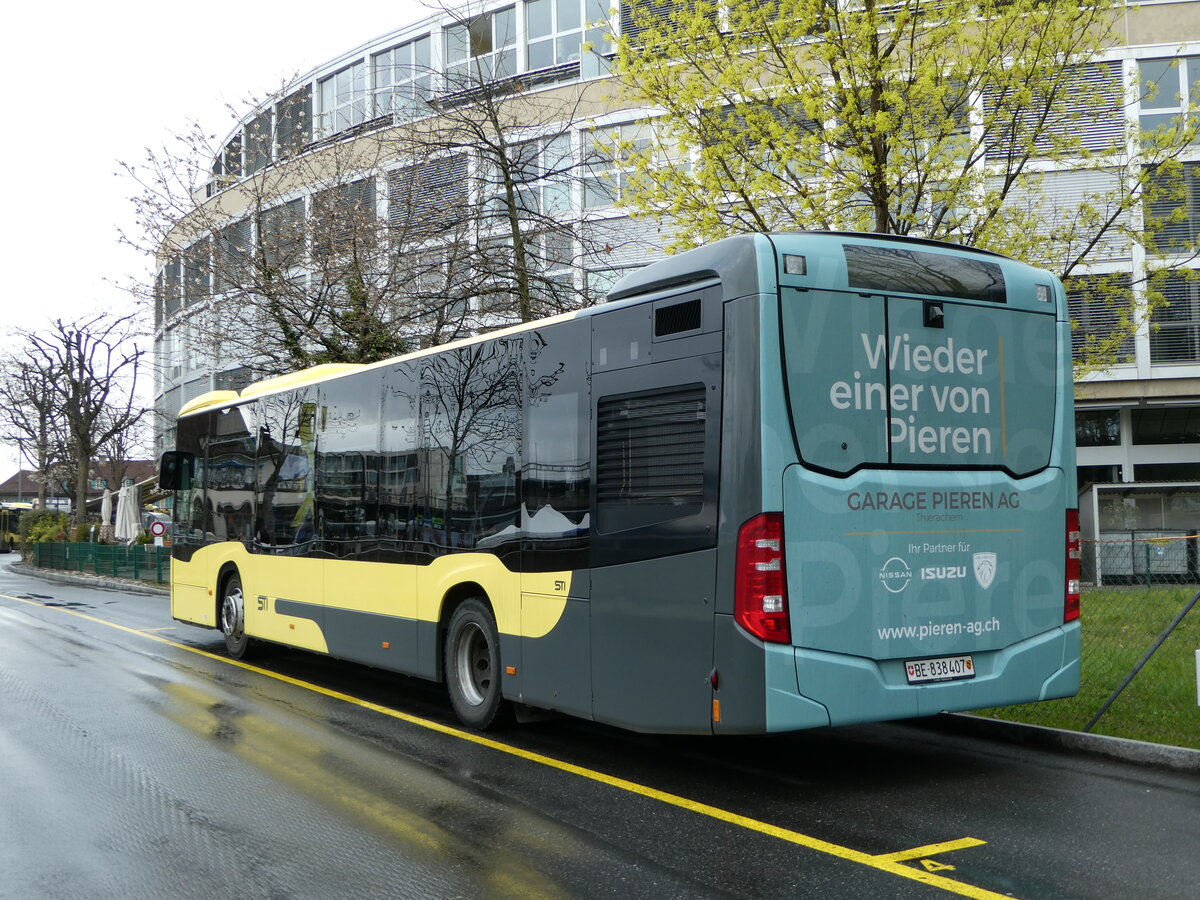 (248'144) - STI Thun - Nr. 407/BE 838'407 - Mercedes am 7. April 2023 bei der Schifflndte Thun