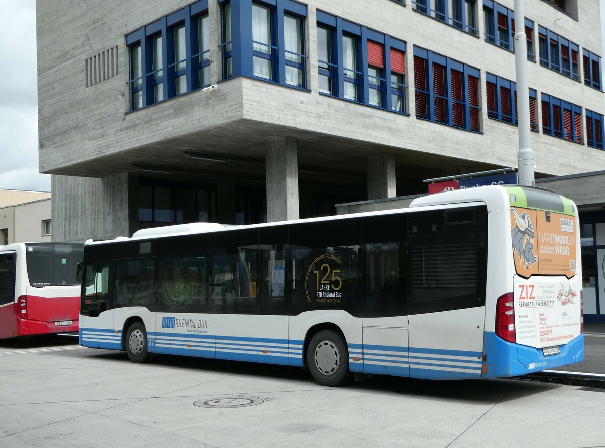 (248'459) - RTB Altsttten - Nr. 37/SG 305'529 - Mercedes am 13. April 2023 beim Bahnhof Buchs