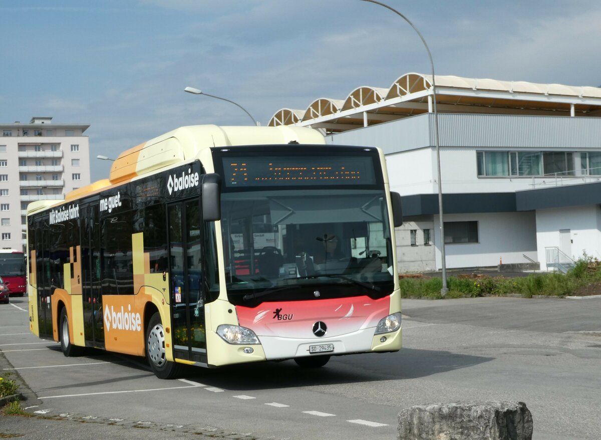 (249'010) - BGU Grenchen - Nr. 30/SO 29'435 - Mercedes am 22. April 2023 beim Bahnhof Grenchen Sd