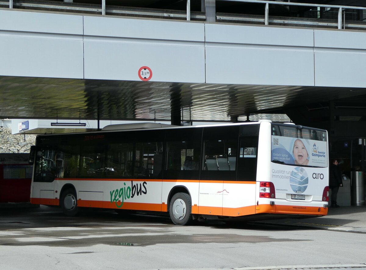 (249'132) - VBH Herisau - Nr. 6/AR 22'930 - MAN am 25. April 2023 beim Bahnhof Herisau