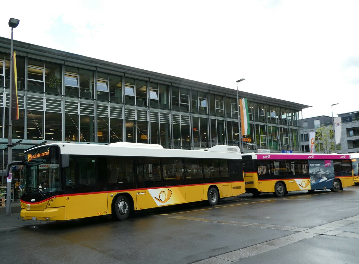 (249'176) - PostAuto Bern - BE 669'359/PID 10'147 - Hess (ex Nr. 6; ex Klopfstein, Laupen Nr. 6) am 28. April 2023 beim Bahnhof Interlaken Ost