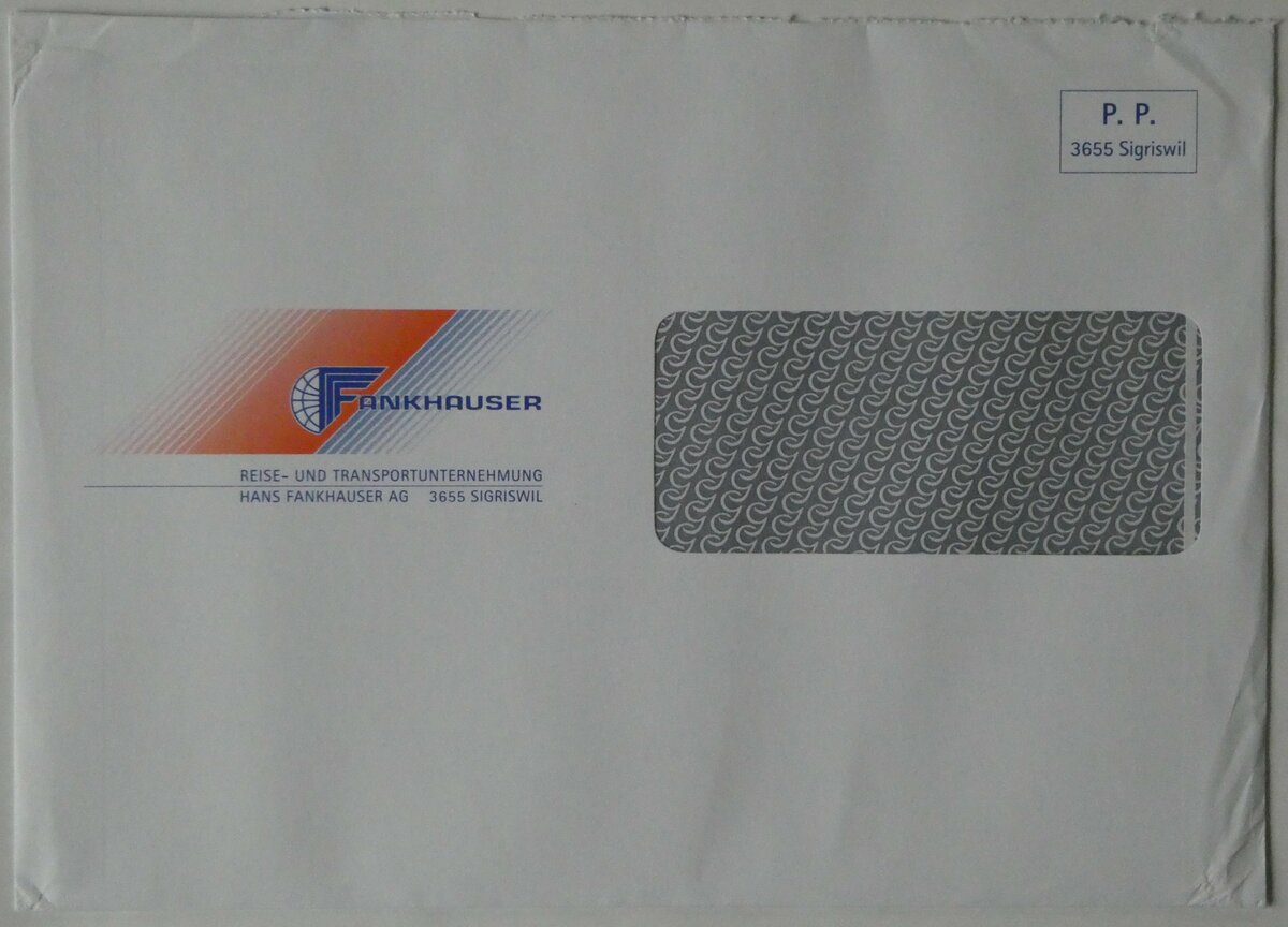 (249'288) - Fankhauser-Briefumschlag am 30. April 2023 in Thun