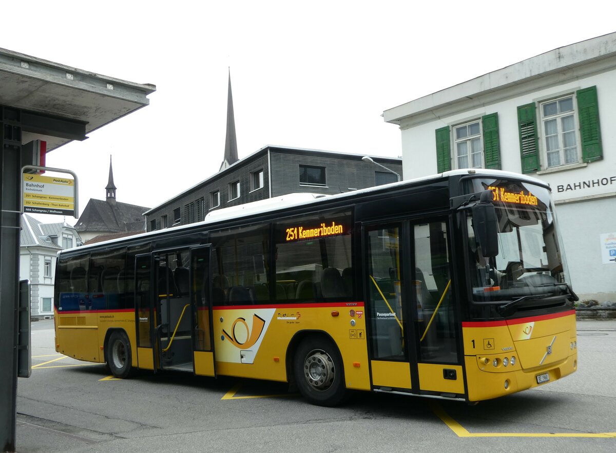 (249'331) - ASK Schangnau - Nr. 1/BE 1960/PID 4986 - Volvo am 30. April 2023 beim Bahnhof Escholzmatt