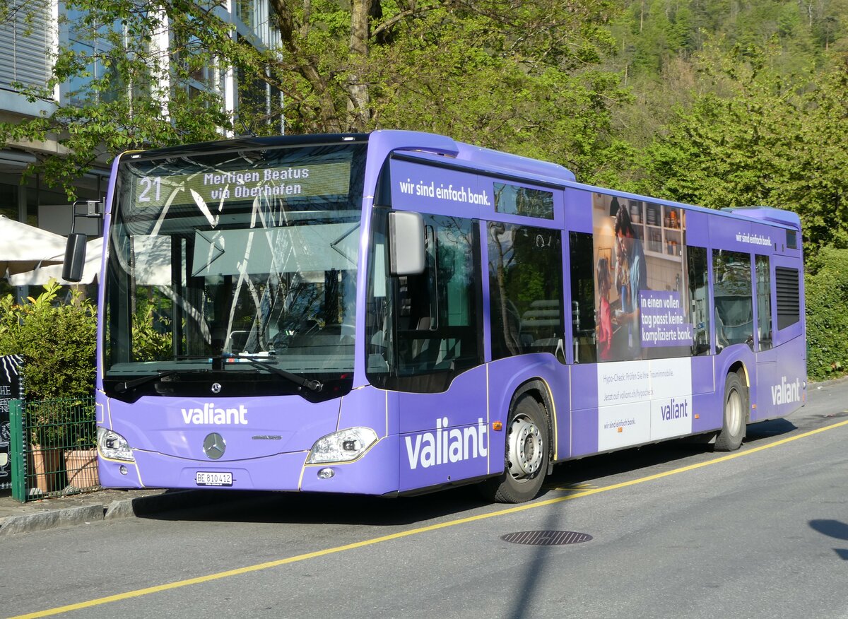 (249'517) - STI Thun - Nr. 412/BE 810'412 - Mercedes am 3. Mai 2023 bei der Schifflndte Thun