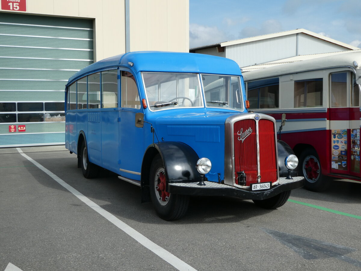 (249'733) - Wehrle, Trogen - AR 36'043 - Saurer/Saurer (ex Sulzer, Winterthur) am 6. Mai 2023 in Attikon, Wegmller