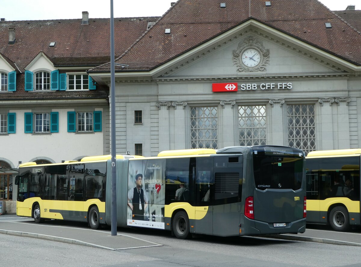 (249'835) - STI Thun - Nr. 714/BE 427'714 - Mercedes am 10. Mai 2023 beim Bahnhof Thun