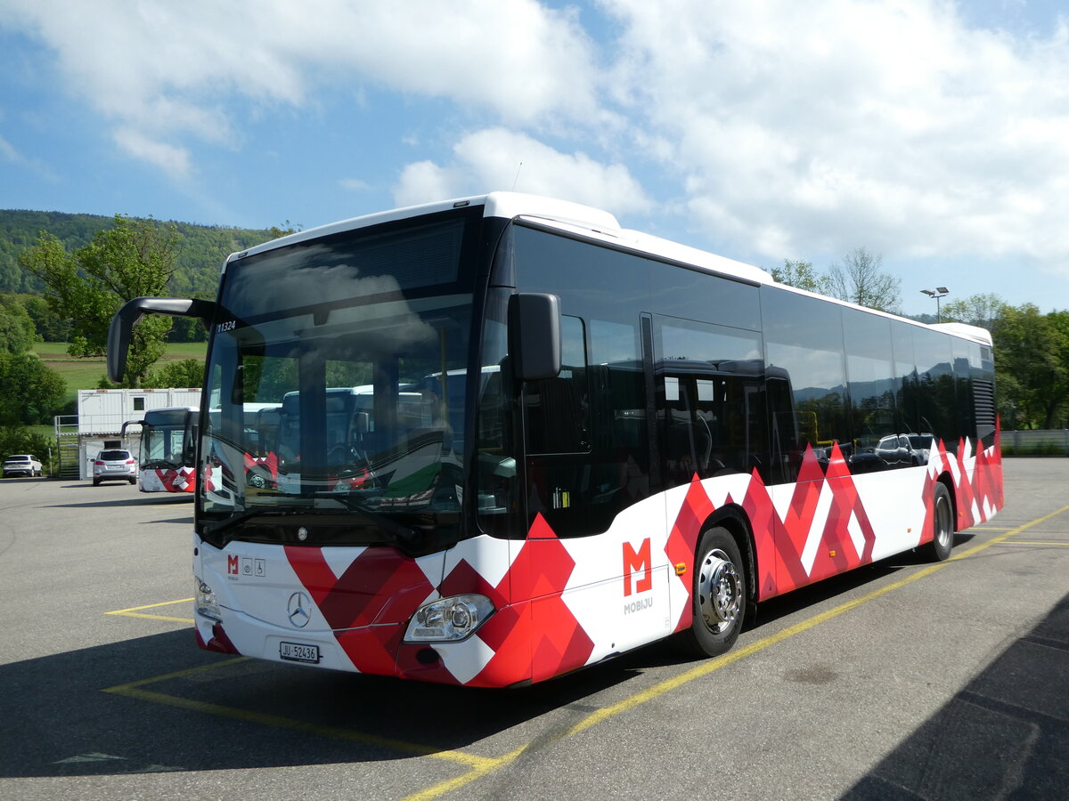 (250'153) - CarPostal Ouest - JU 52'436/PID 11'324 - Mercedes am 18. Mai 2023 in Develier, Parkplatz