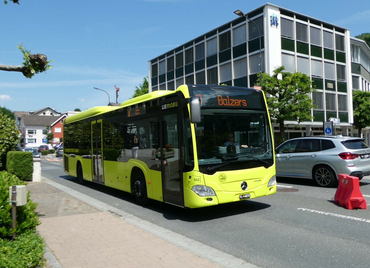 (250'793) - BOS PS Anstalt, Vaduz - Nr. 552/FL 40'219 - Mercedes (ex PLA Vaduz Nr. 47/PID 10'909) am 30. Mai 2023 in Vaduz, Stdtle