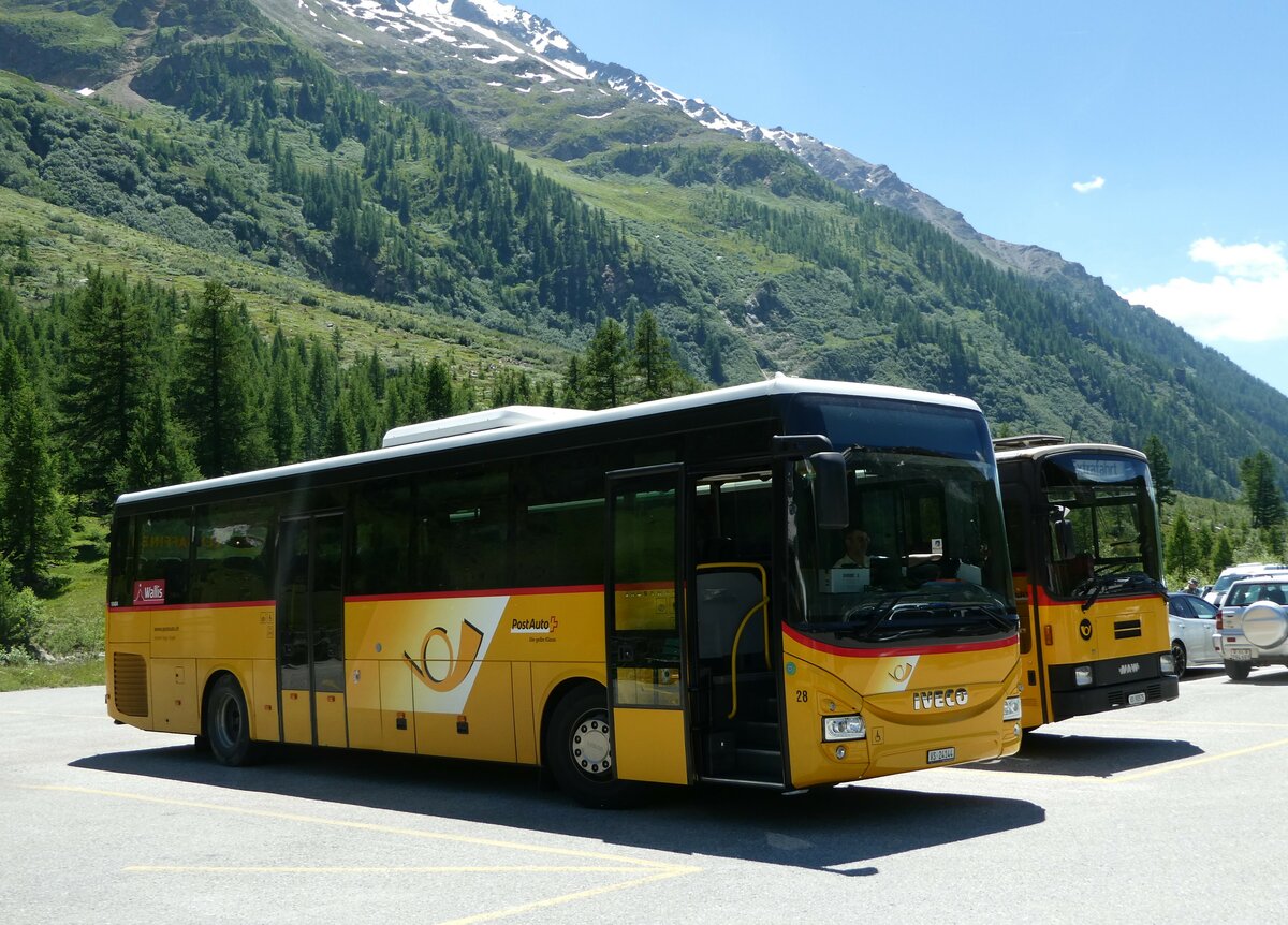 (252'070) - Jaggi, Kippel - Nr. 28/VS 24'144/PID 10'484 - Iveco am 25. Juni 2023 auf der Fafleralp