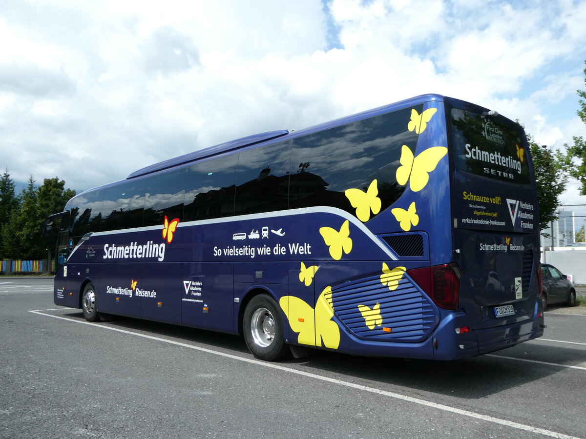 (252'369) - Aus Deutschland: Schmetterling, Obertrubach - FO-CM 516 - Setra am 6. Juli 2023 in Thun, Seestrasse