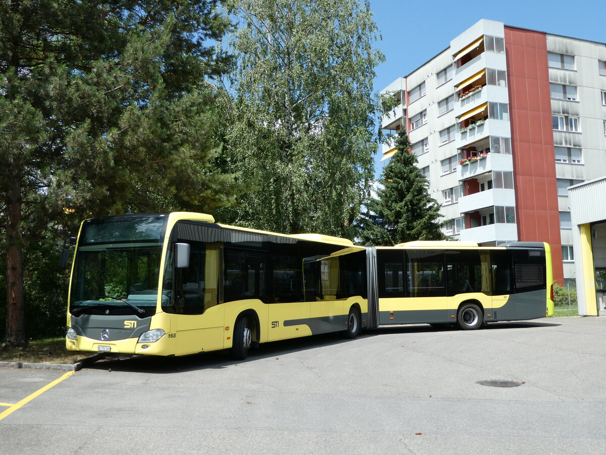 (252'373) - STI Thun - Nr. 168/BE 752'168 - Mercedes am 6. Juli 2023 in Thun, Garage