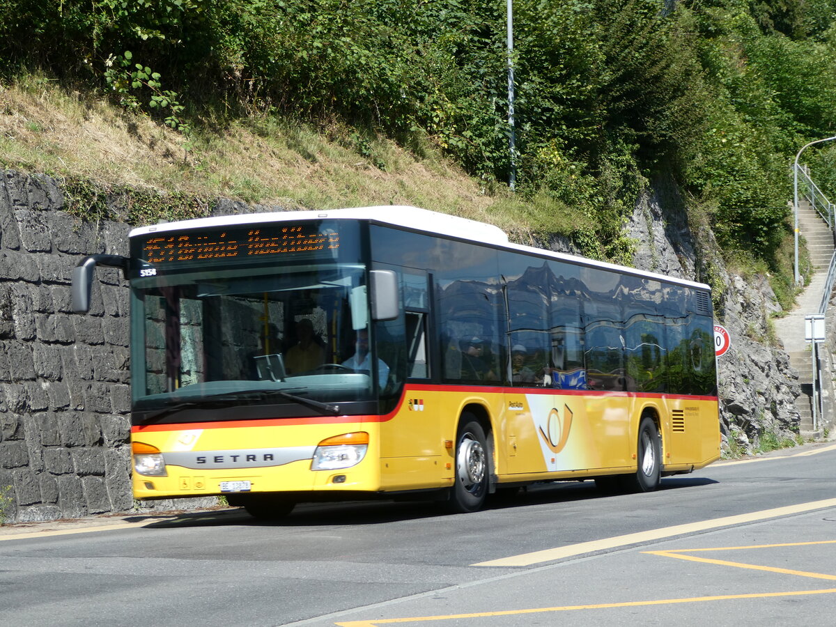 (252'669) - Flck, Brienz - Nr. 0/BE 13'878/PID 5154 - Setra am 14. Juli 2023 beim Bahnhof Brienz