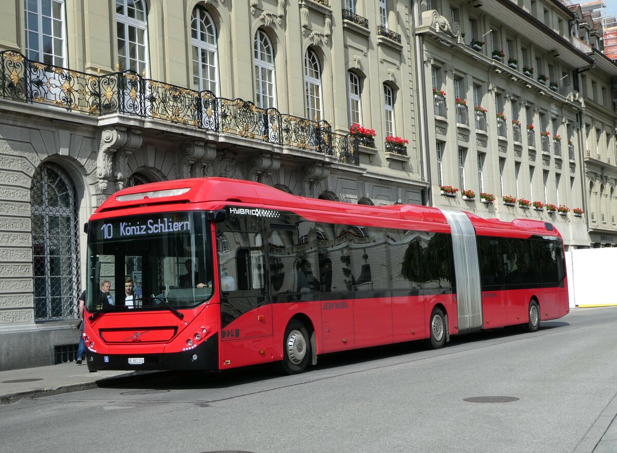 (252'959) - Bernmobil, Bern - Nr. 229/BE 881'229 - Volvo am 24. Juli 2023 in Bern, Bundesplatz