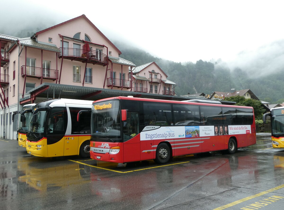 (252'985) - AFA Adelboden - Nr. 24/BE 26'701/PID 10'040 - Setra am 25. Juli 2023 in Meiringen, Postautostation (Einsatz: PostAuto fr Engstlenalp-Bus)