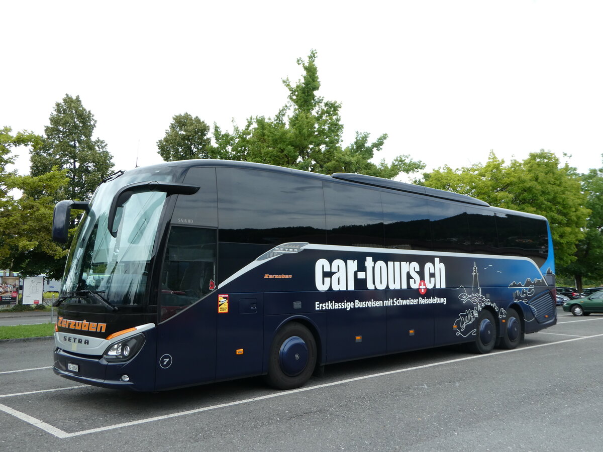 (253'109) - Zerzuben, Visp-Eyholz - Nr. 7/VS 59'848 - Setra am 28. Juli 2023 in Thun, Seestrasse