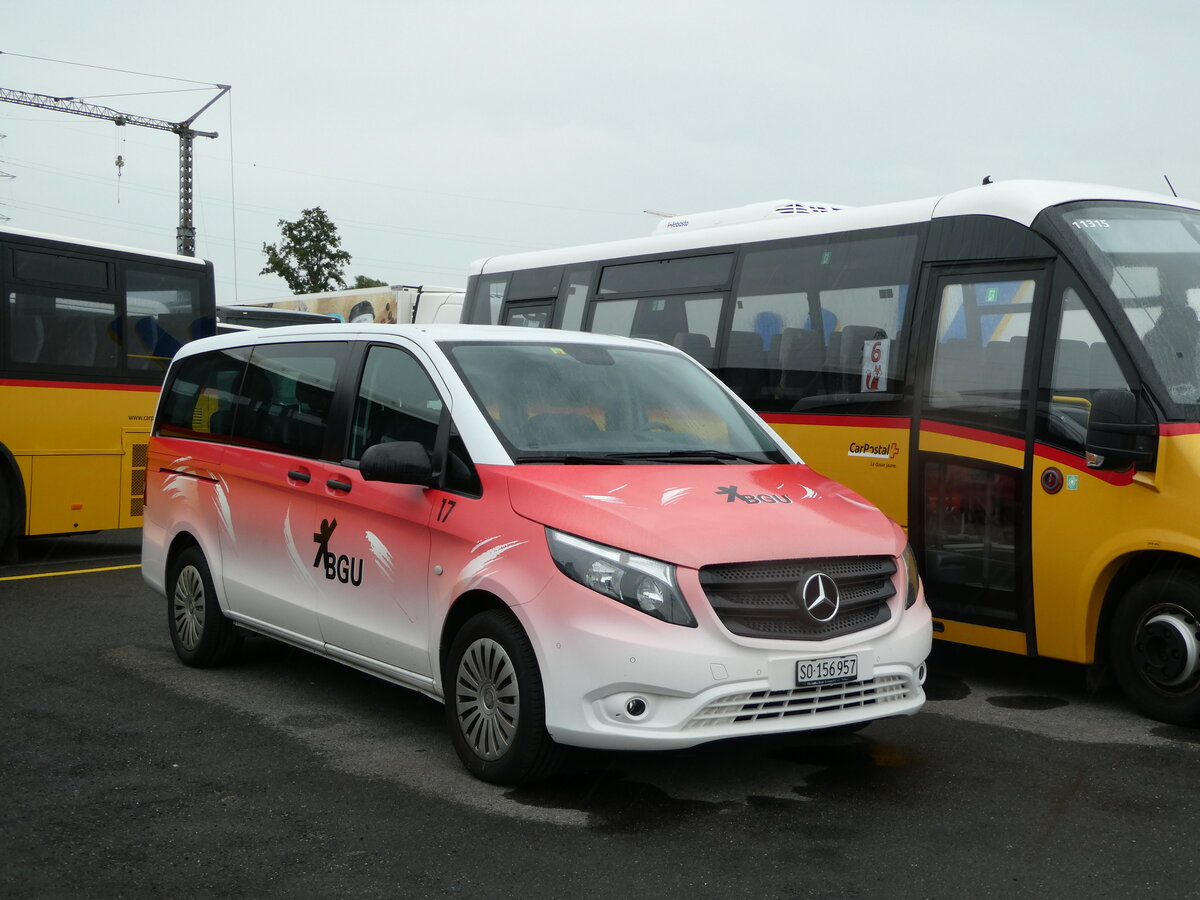 (253'147) - BGU Grenchen - Nr. 17/SO 156'957 - Mercedes am 29. Juli 2023 in Kerzers, Interbus