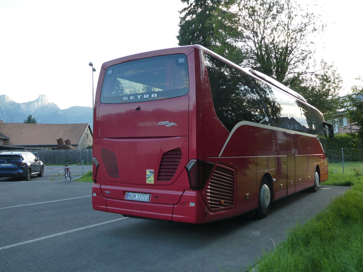 (253'257) - Aus Polen: INTER-trans, Kaniw - WGM 17'773 - Setra am 31. Juli 2023 in Thun, Scherzligen/Schadau