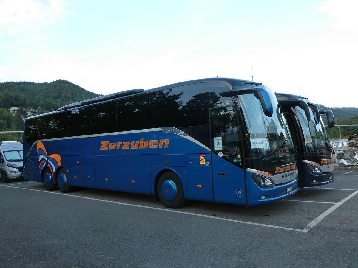 (253'260) - Zerzuben, Visp-Eyholz - Nr. 8/VS 37'343 - Setra am 31. Juli 2023 in Thun, Seestrasse