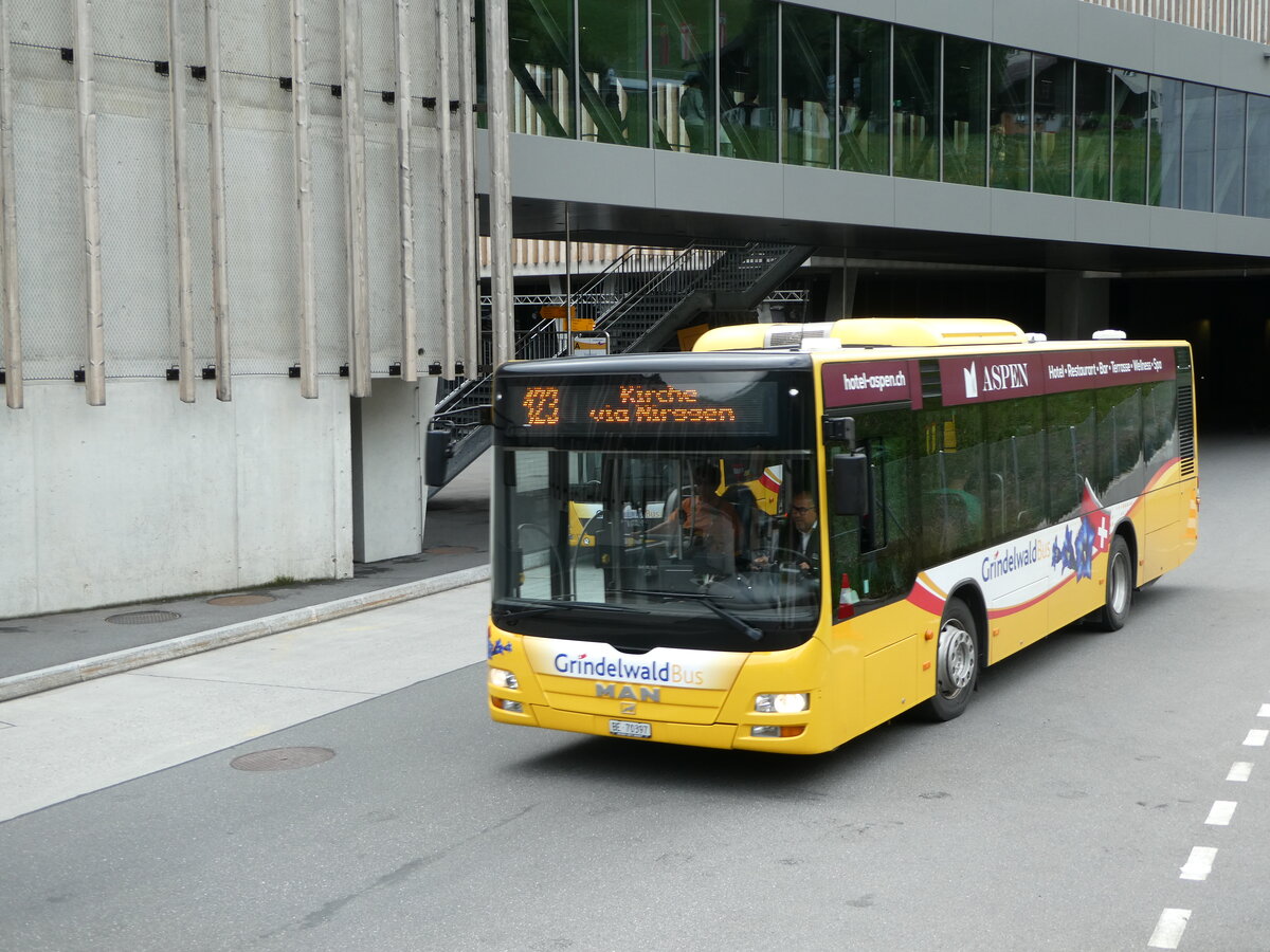 (253'416) - Grindelwaldbus, Grindelwald - Nr. 23/BE 70'397 - MAN am 5. August 2023 in Grindelwald, Terminal