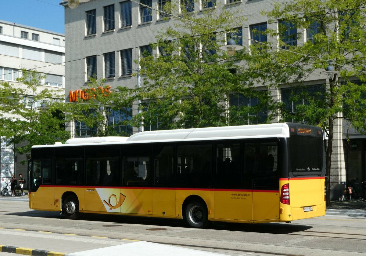 (253'880) - Rattin, Schlatt - TG 209'553/PID 4539 - Mercedes (ex Harz, D-Saarbrcken; ex PostAuto Bern; ex AVG Meiringen Nr. 71) am 18. August 2023 beim Bahnhof Frauenfeld