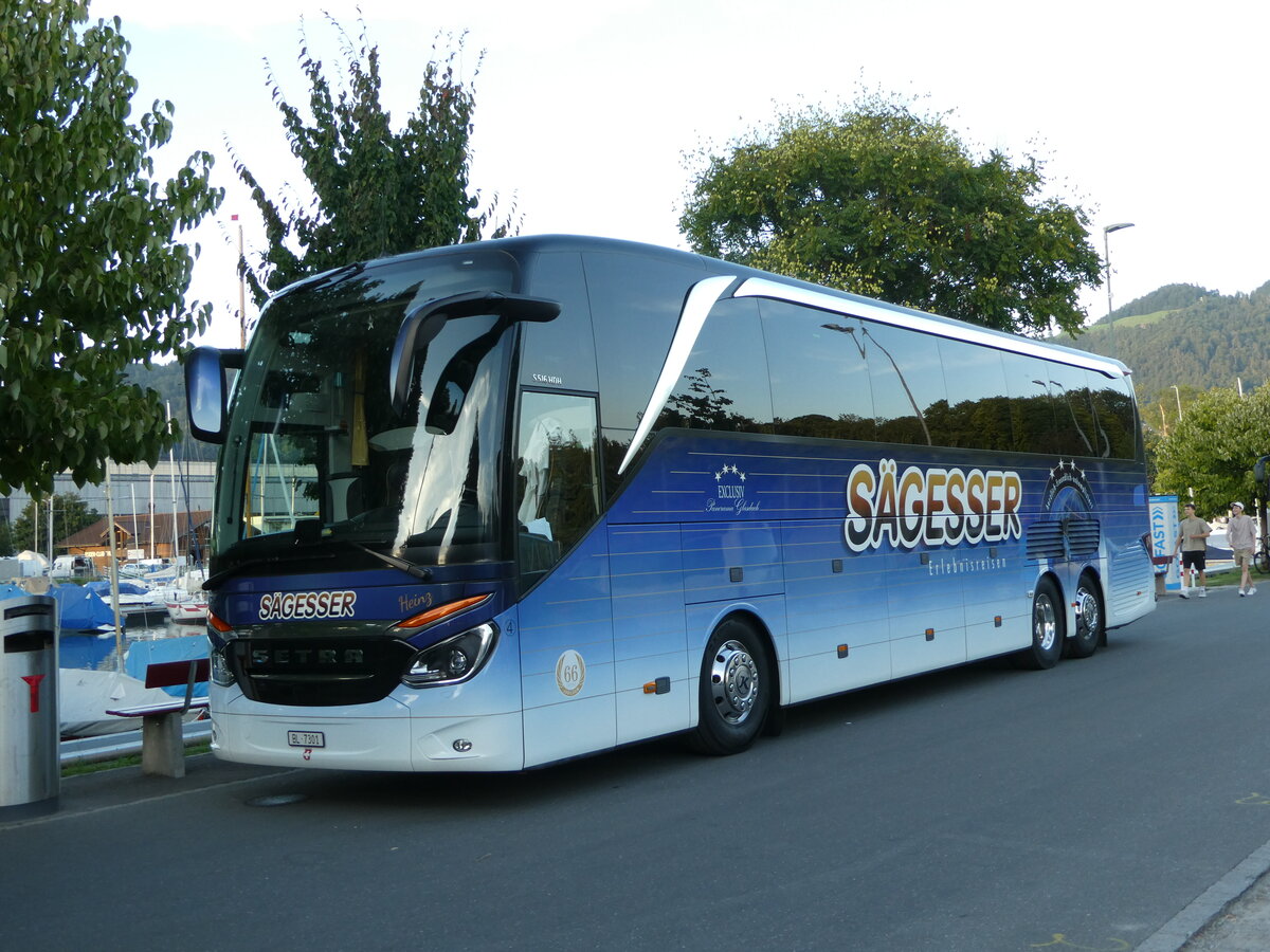 (253'885) - Sgesser, Wintersingen - Nr. 4/BL 7301 - Setra am 18. August 2023 in Thun, Strandbad