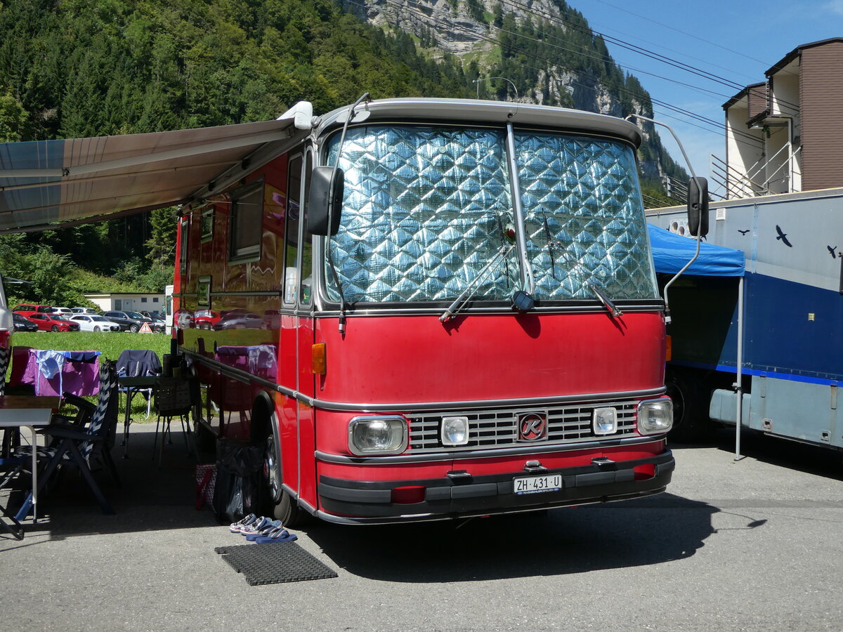 (253'982) - Beer, Obfelden - ZH 431 U - Setra am 19. August 2023 in Hoch-Ybrig, Talstation Weglosen