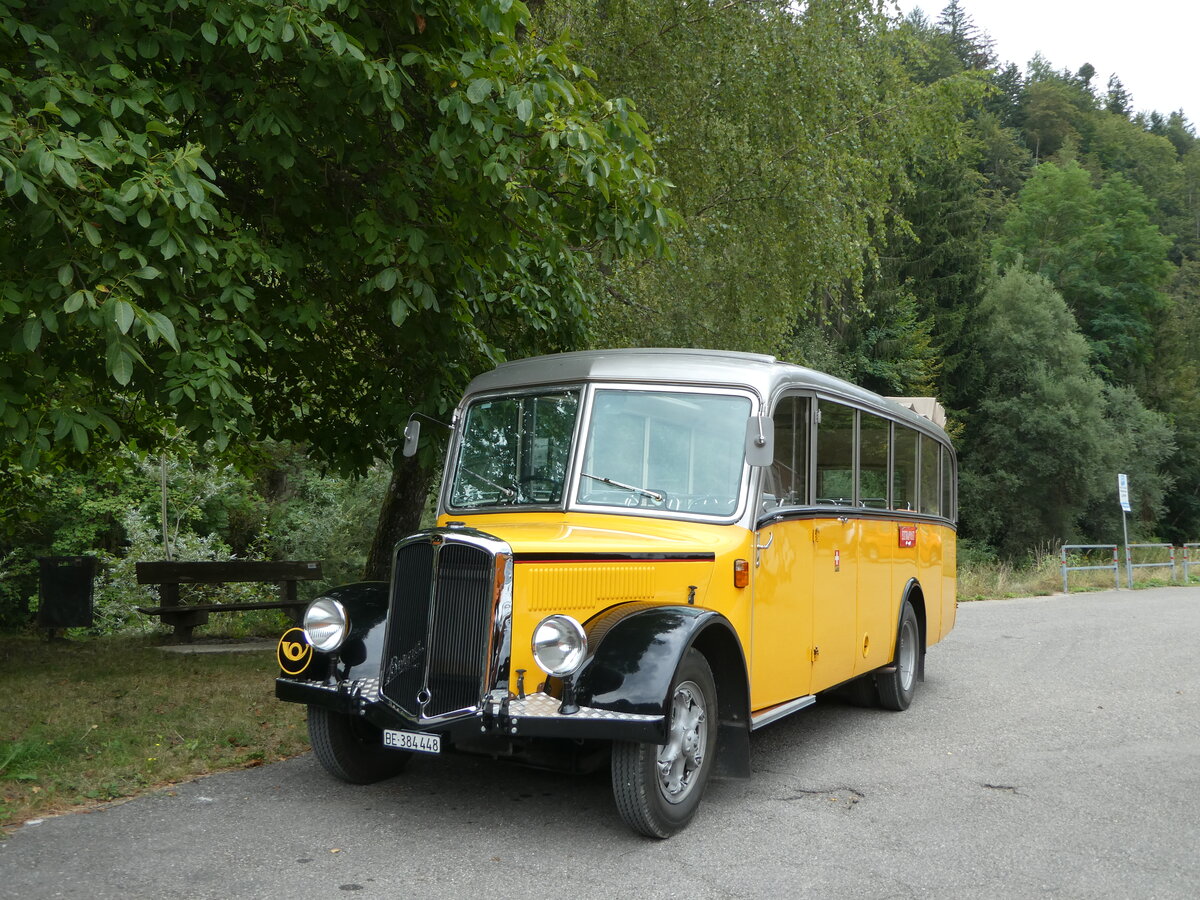 (254'185) - Museum fr Kommunikation, Bern - BE 384'448 - Berna/Hess (ex P 22'026; ex P 1655) am 25. August 2023 in Wislisau, Wirtschaft