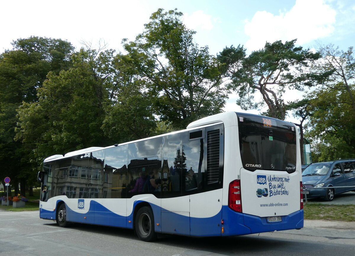 (254'471) - UBB Heringsdorf - VG-VR 286 - Mercedes am 31. August 2023 in Ahlbeck, Rathaus