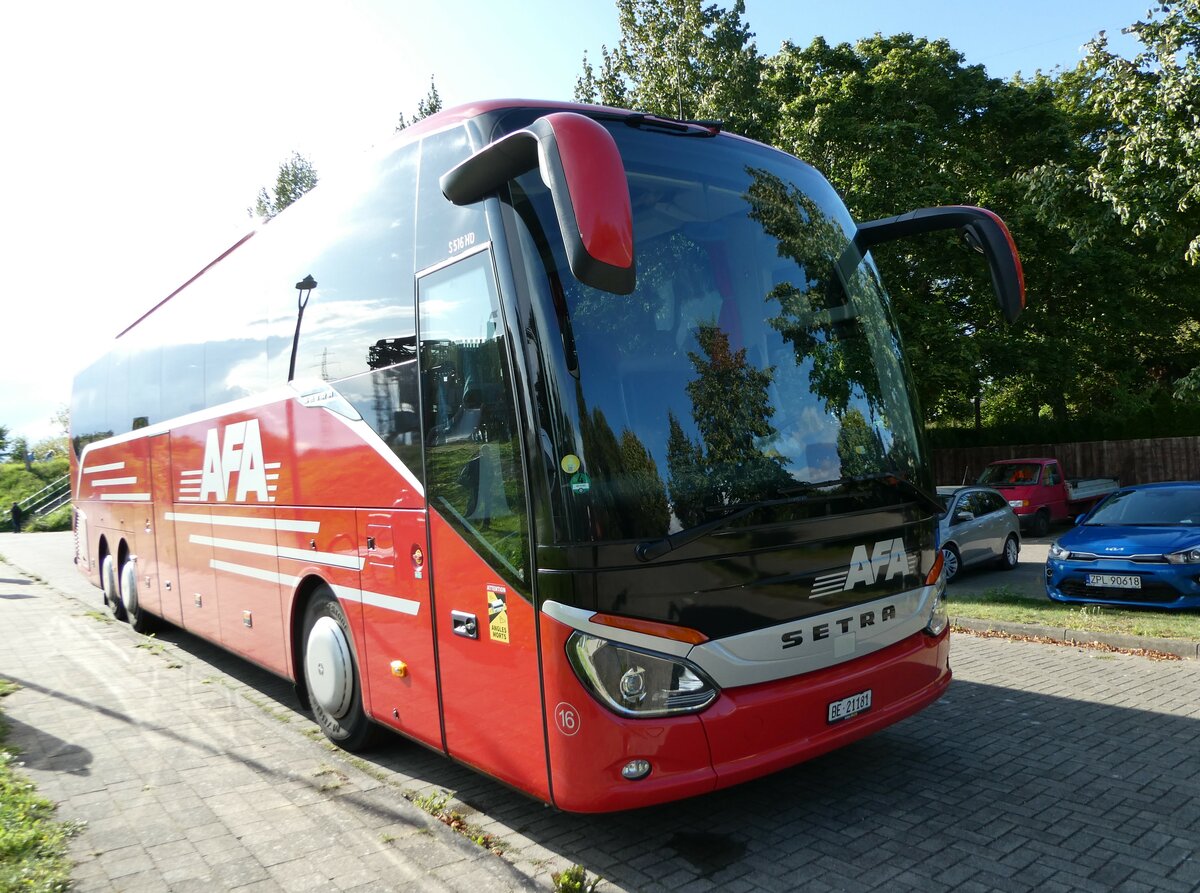 (254'503) - Aus der Schweiz: AFA Adelboden - Nr. 16/BE 21'181 - Setra am 31. August 2023 in Karnin, Karniner Brcke