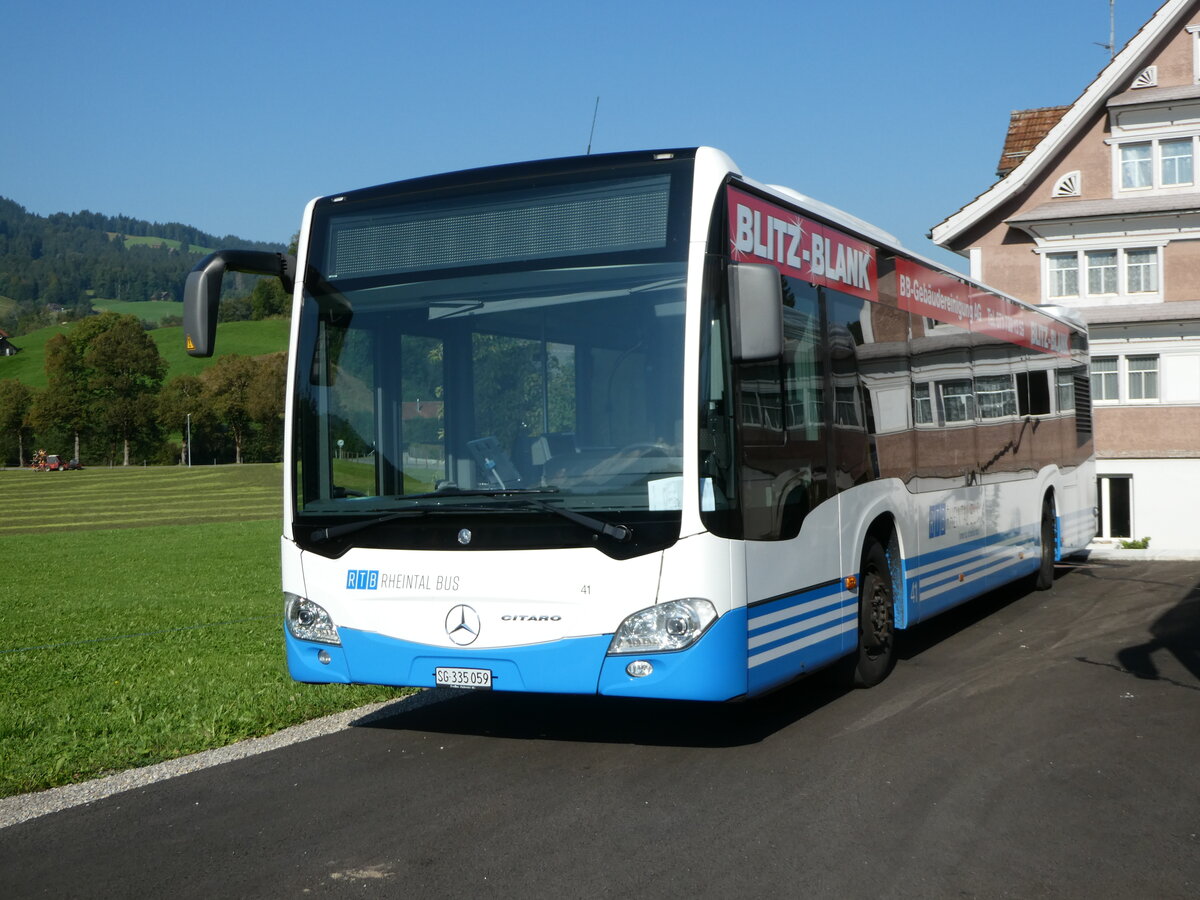 (254'952) - RTB Altsttten - Nr. 41/SG 335'059 - Mercedes am 9. September 2023 in Nesslau, Altherr