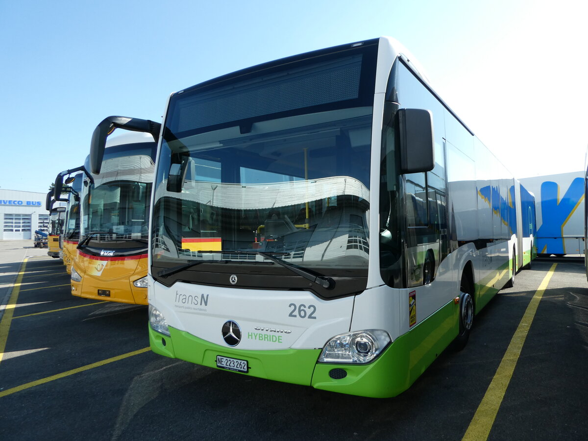 (255'019) - transN, La Chaux-de-Fonds - Nr. 262/NE 223'262 - Mercedes am 9. September 2023 in Kerzers, Interbus