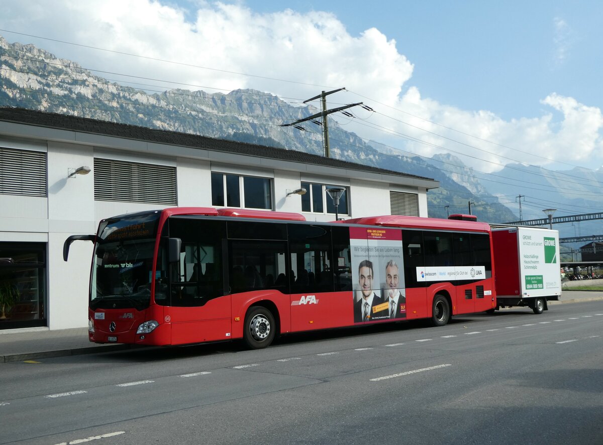 (255'120) - AFA Adelboden - Nr. 95/BE 26'774 - Mercedes am 10. September 2023 beim Bahnhof Frutigen