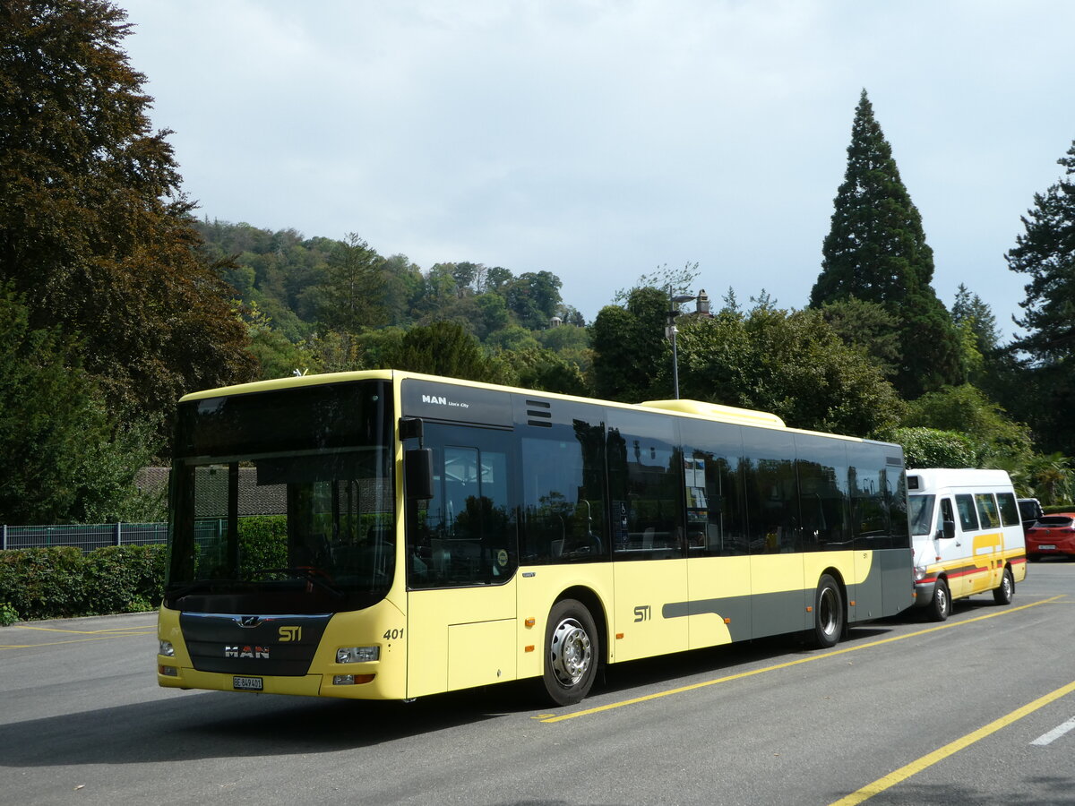 (255'123) - STI Thun - Nr. 401/BE 849'401 - MAN am 12. September 2023 bei der Schifflndte Thun