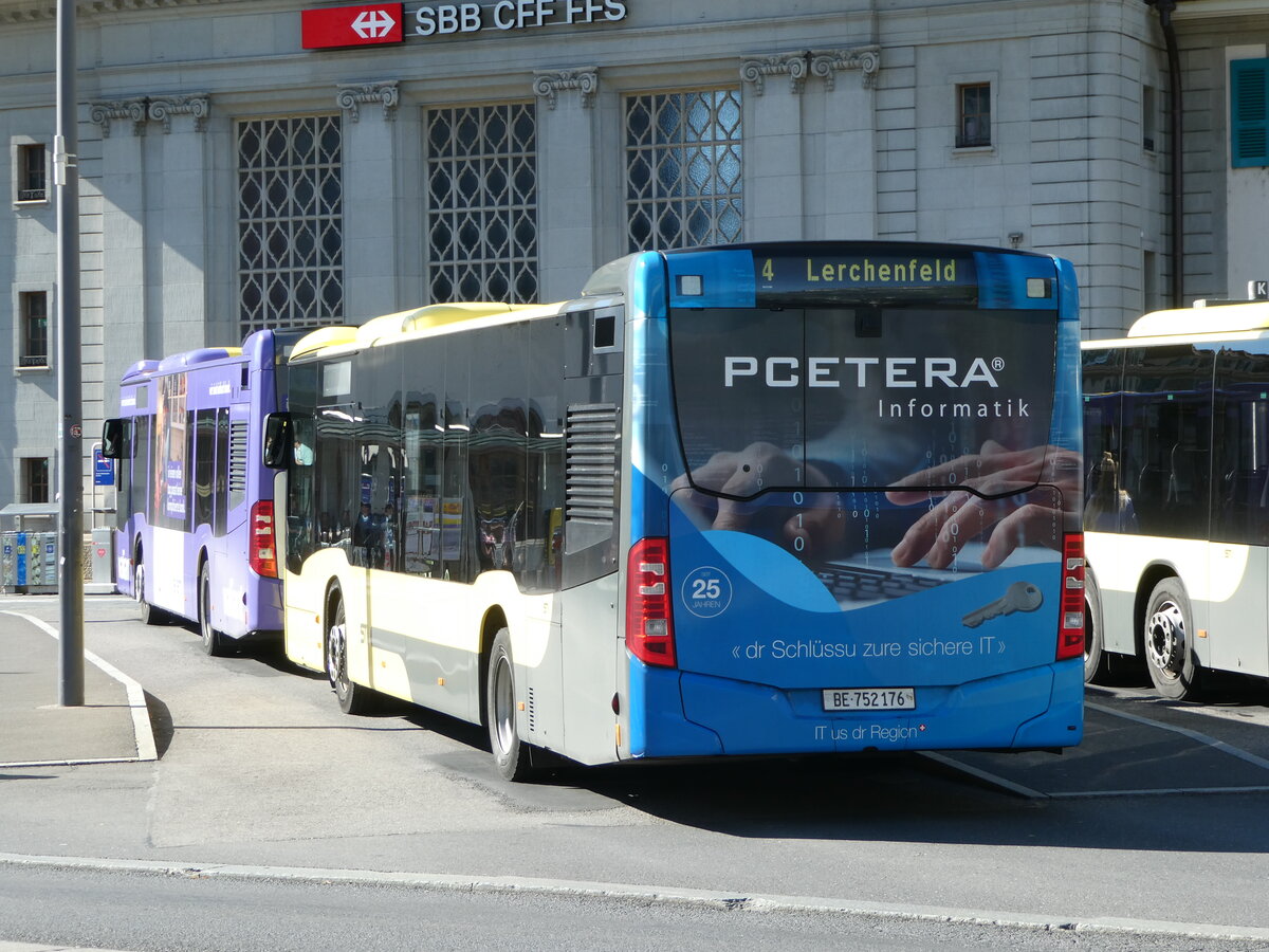 (255'195) - STI Thun - Nr. 176/BE 752'176 - Mercedes am 16. September 2023 beim Bahnhof Thun