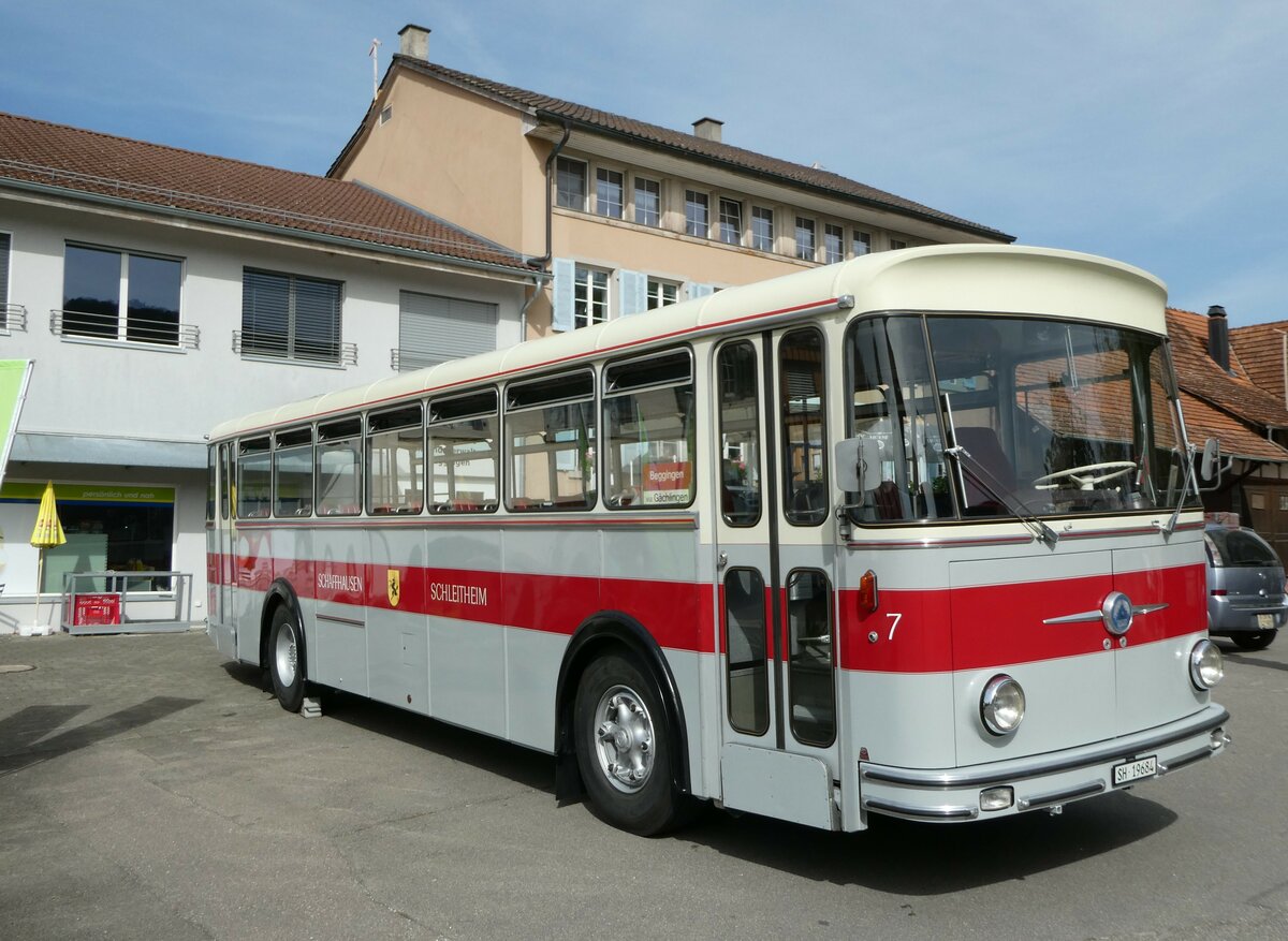 (255'382) - Borer, Neuhausen - Nr. 7/SH 19'684 - Saurer/Tscher (ex Heiniger, Btzberg; ex ASS Schleitheim Nr. 22; ex ASS Schleitheim Nr. 7) am 17. September 2023 in Beggingen, Dorf