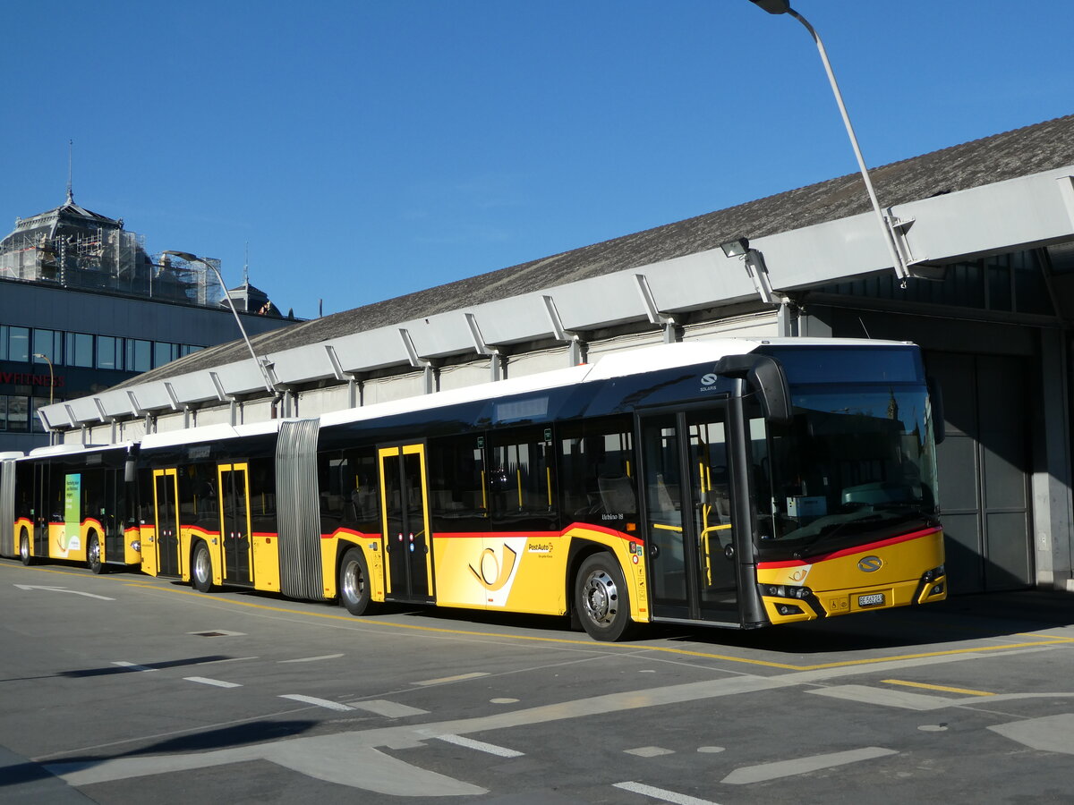 (255'547) - PostAuto Bern - Nr. 11'243/BE 562'243/PID 11'243 - Solaris am 25. September 2023 in Bern, Postautostation