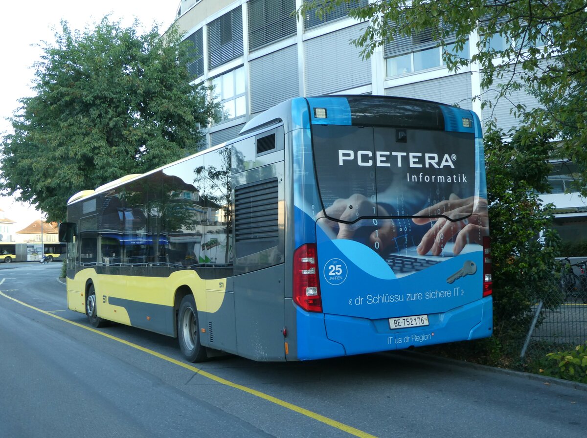 (255'558) - STI Thun - Nr. 176/BE 752'176 - Mercedes am 26. September 2023 bei der Schifflndte Thun