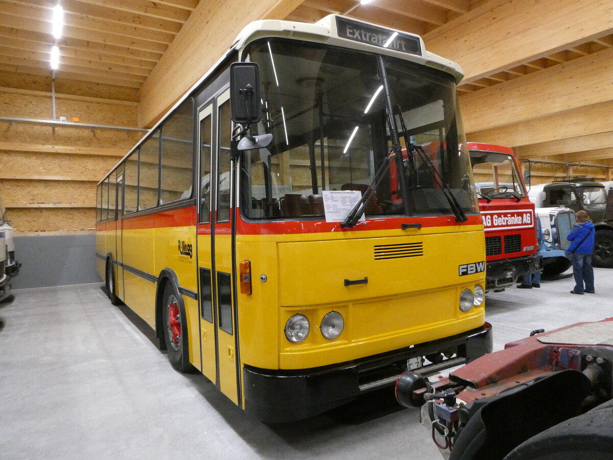 (255'938) - Rllin, Hirzel - FBW/FHS (ex Bucheli, Kriens Nr. 21) am 7. Oktober 2023 in Nfels, FBW-Museum