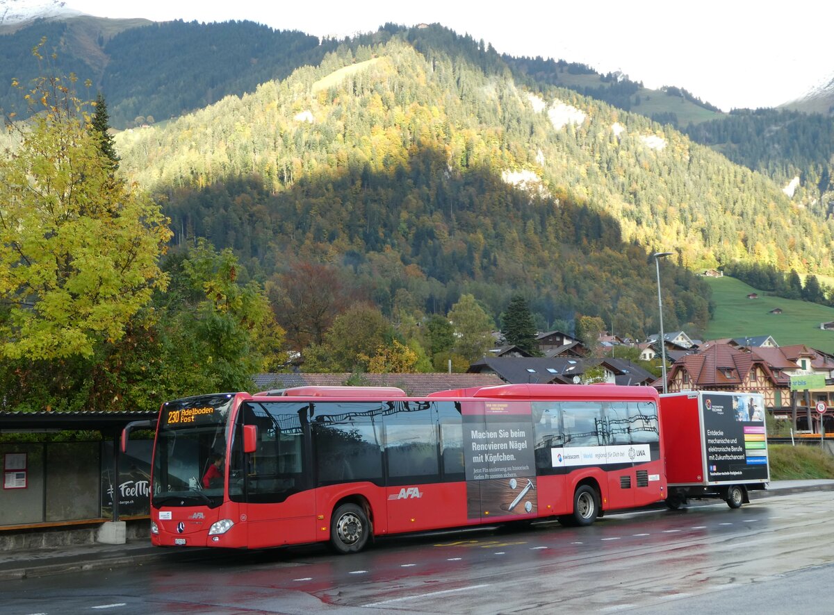 (256'440) - AFA Adelboden - Nr. 96/BE 823'926 - Mercedes am 27. Oktober 2023 beim Bahnhof Frutigen