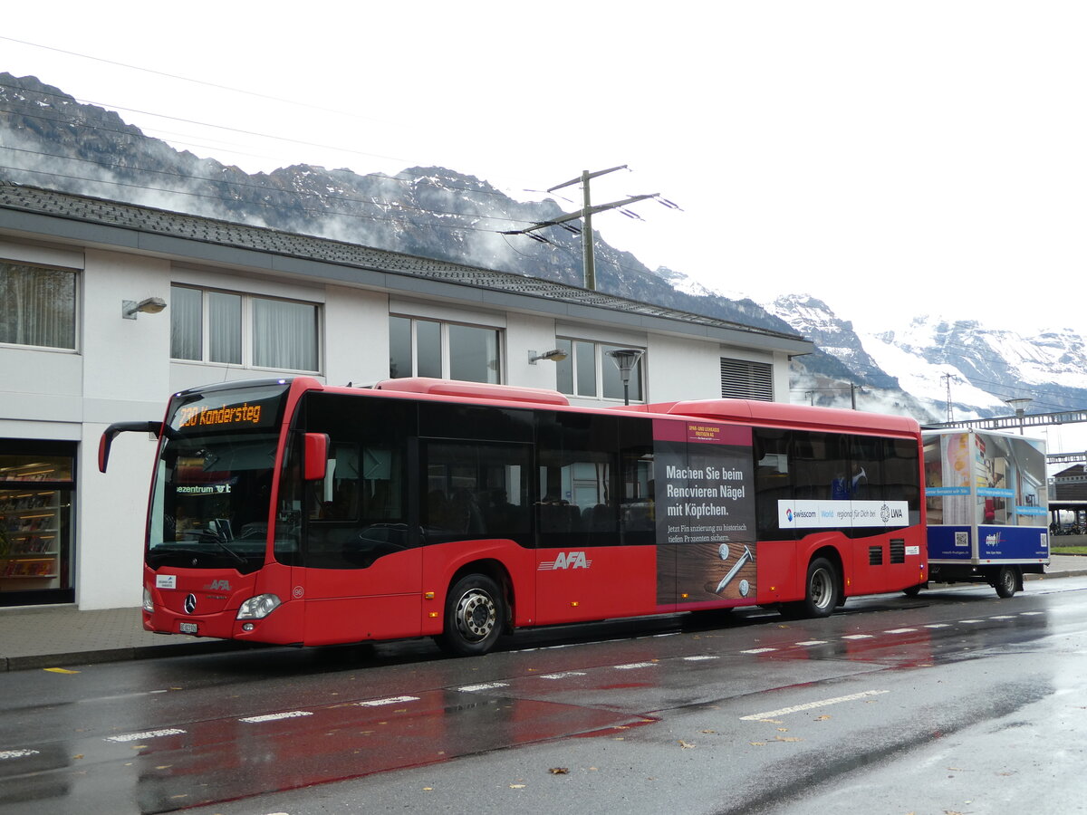 (256'984) - AFA Adelboden - Nr. 96/BE 823'926 - Mercedes am 14. November 2023 beim Bahnhof Frutigen